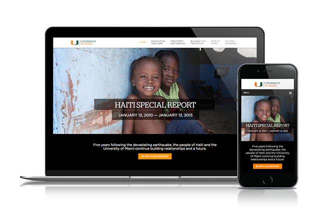University of Miami Haiti Report Website